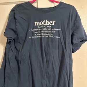 Fifth Sun Blue Women’s Mother Definition Shirt Size: XXL